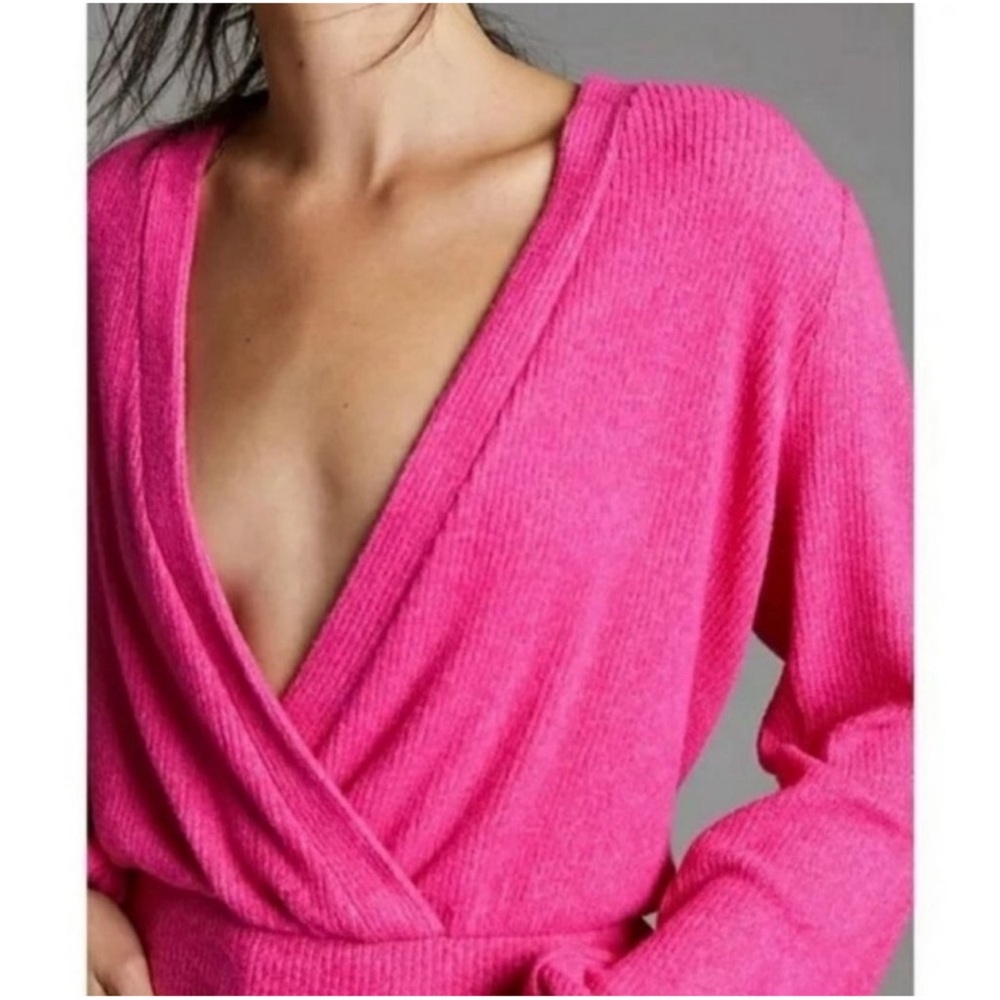 Anthropologie Amadi Rocio Surplice Wrap Top NWT SZ XL - Picture 2 of 14